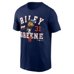 Riley Greene Detroit Tigers Hometown Caricature T-Shirt Navy