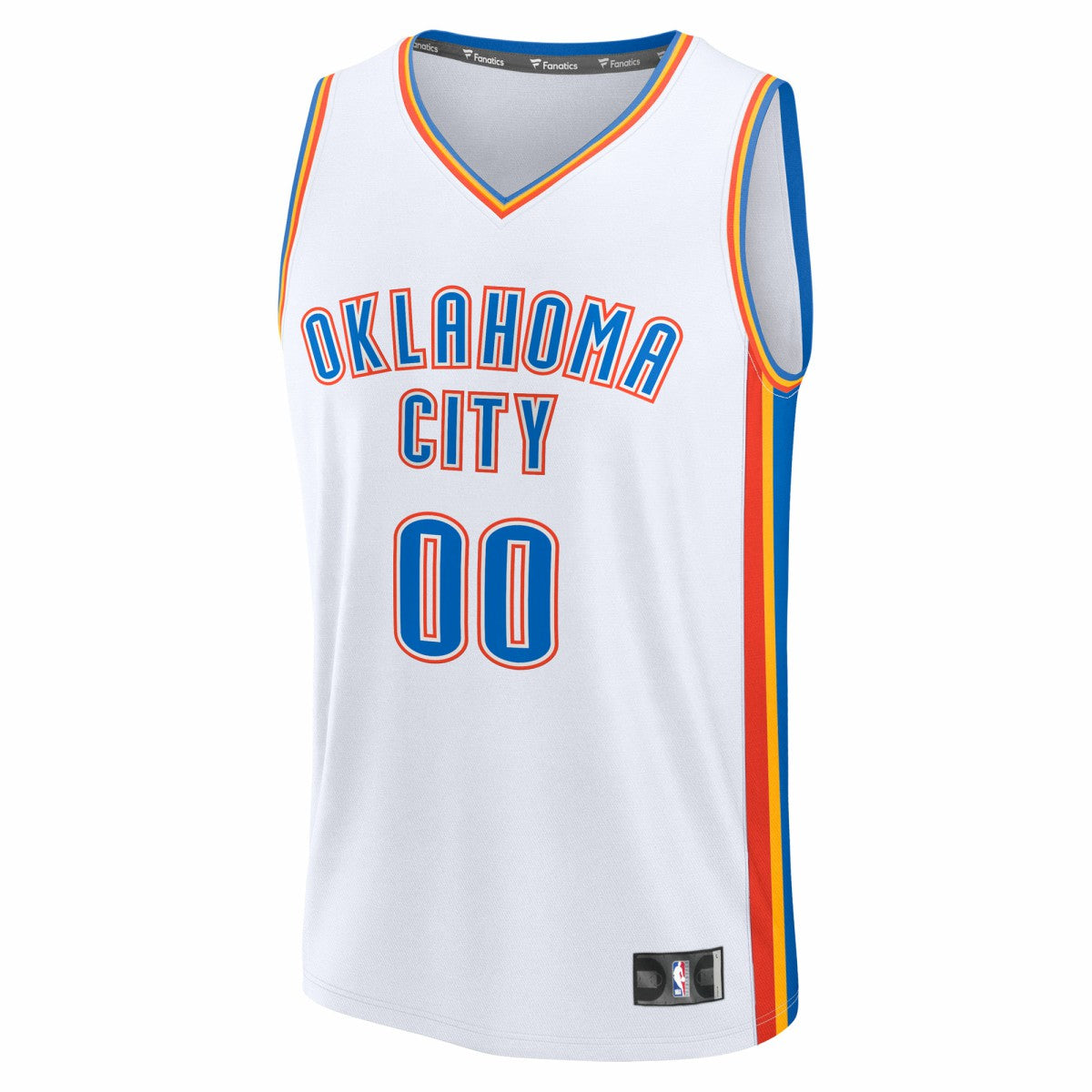 Oklahoma City Thunder Fast Break Custom Jersey - Association Edition - White sale