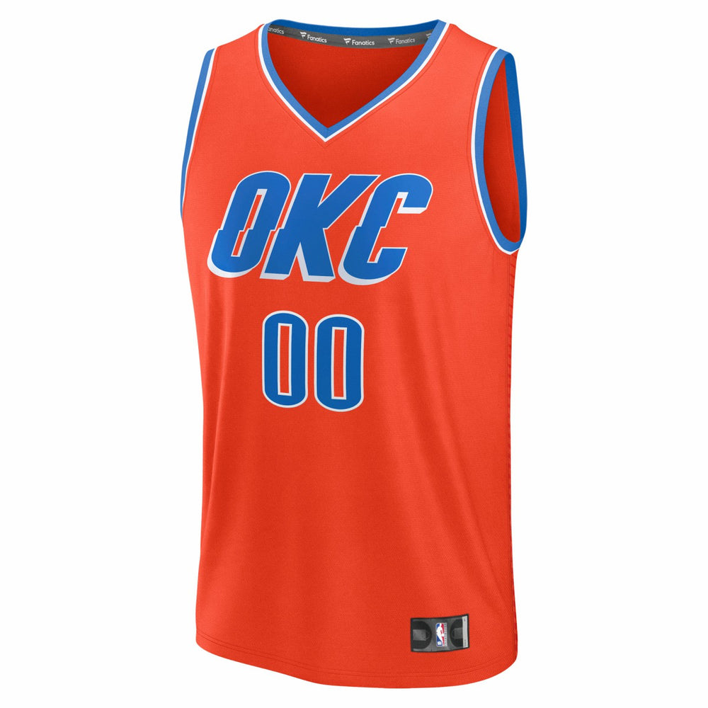 Oklahoma City Thunder Youth Fast Break Custom Jersey - Statement Edition - Orange outlet