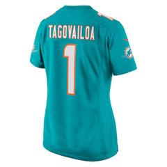 Tua Tagovailoa Miami Dolphins Women's Game Jersey - Aqua on sale