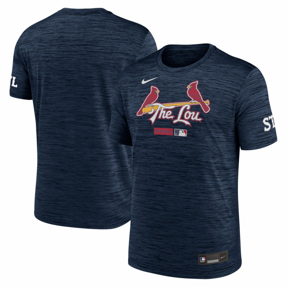 St. Louis Cardinals Authentic Collection City Connect Velocity Dri-FIT T-Shirt Navy