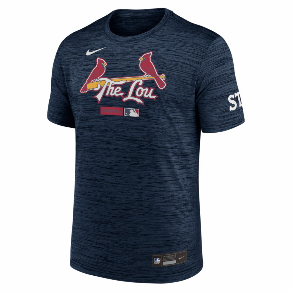 St. Louis Cardinals Authentic Collection City Connect Velocity Dri-FIT T-Shirt Navy