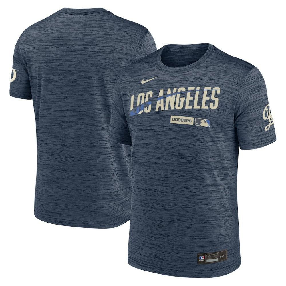Los Angeles Dodgers Authentic Collection City Connect Velocity Dri-FIT T-Shirt Navy