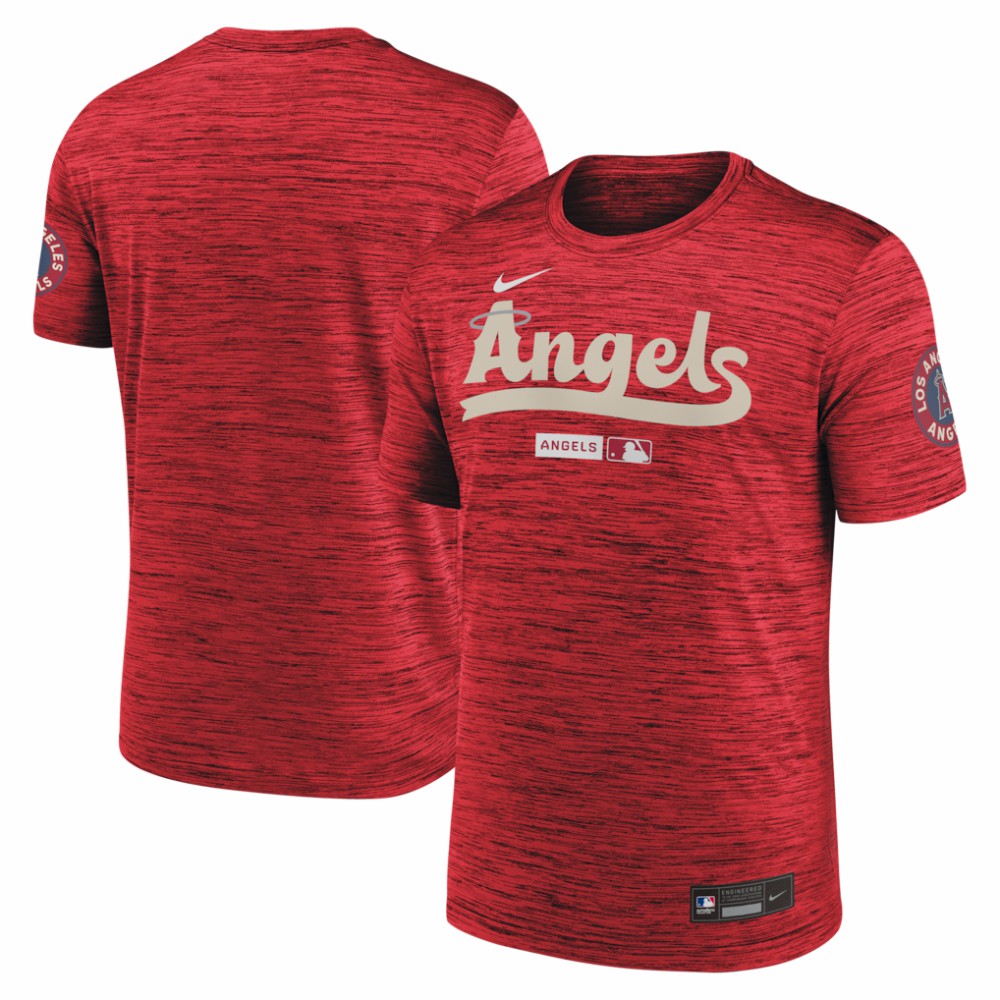 Los Angeles Angels Authentic Collection City Connect Velocity Dri-FIT T-Shirt Red