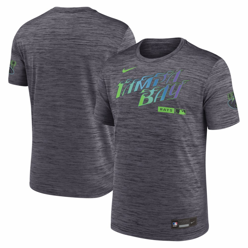 Tampa Bay Rays Authentic Collection City Connect Velocity Dri-FIT T-Shirt Black