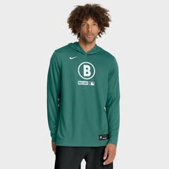 Boston Red Sox City Connect Dri-FIT Long Sleeve Hooded T-Shirt Green