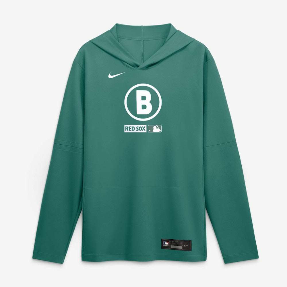 Boston Red Sox City Connect Dri-FIT Long Sleeve Hooded T-Shirt Green