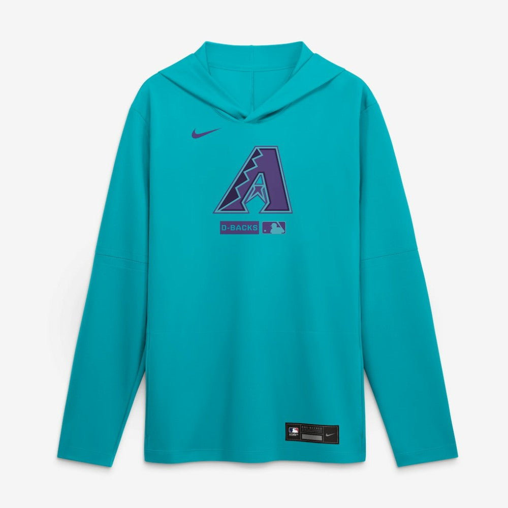 Arizona Diamondbacks City Connect Dri-FIT Long Sleeve Hooded T-Shirt Aqua
