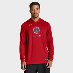 Los Angeles Angels City Connect Dri-FIT Long Sleeve Hooded T-Shirt Red