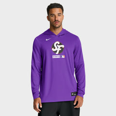 San Francisco Giants City Connect Dri-FIT Long Sleeve Hooded T-Shirt Purple