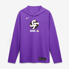 San Francisco Giants City Connect Dri-FIT Long Sleeve Hooded T-Shirt Purple