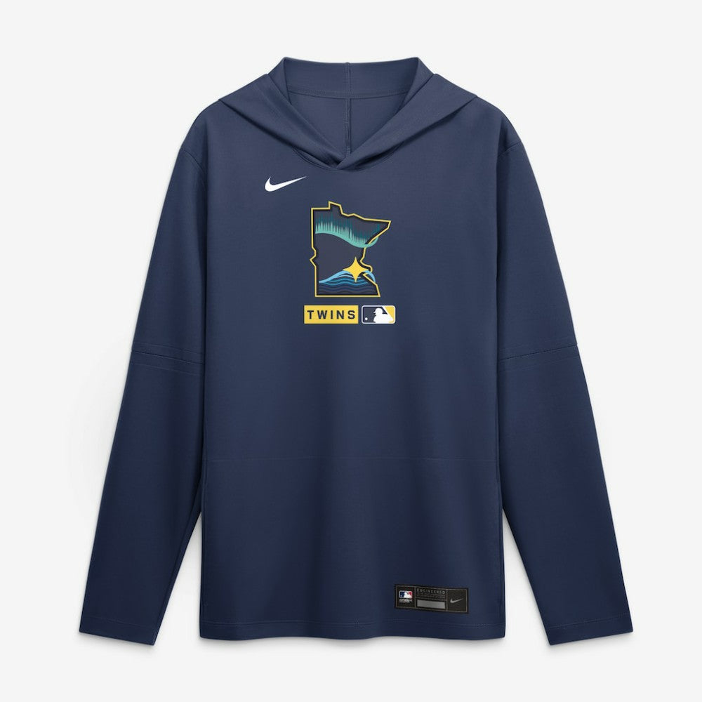 Minnesota Twins City Connect Dri-FIT Long Sleeve Hooded T-Shirt Navy
