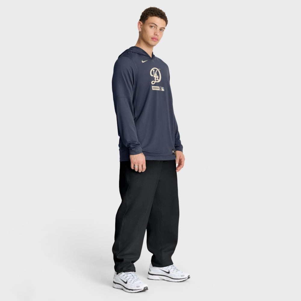 Los Angeles Dodgers City Connect Dri-FIT Long Sleeve Hooded T-Shirt Navy