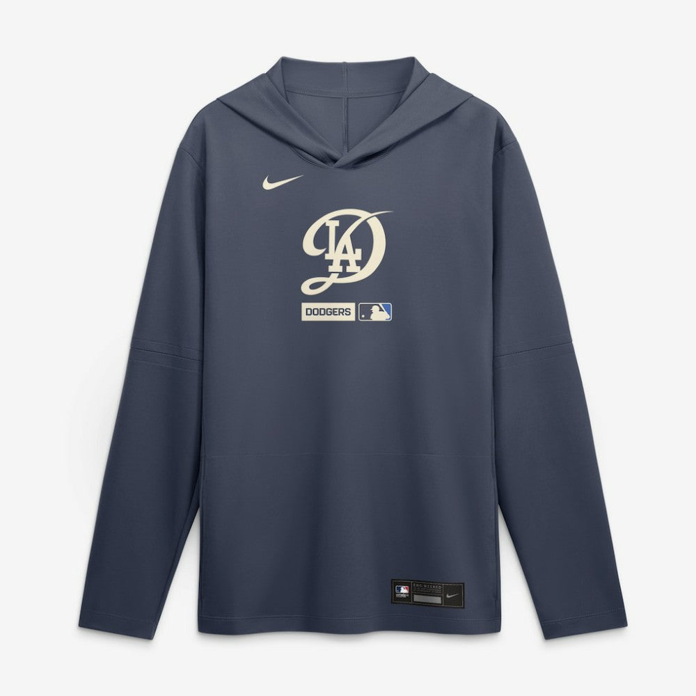 Los Angeles Dodgers City Connect Dri-FIT Long Sleeve Hooded T-Shirt Navy