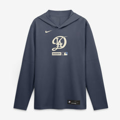 Los Angeles Dodgers City Connect Dri-FIT Long Sleeve Hooded T-Shirt Navy