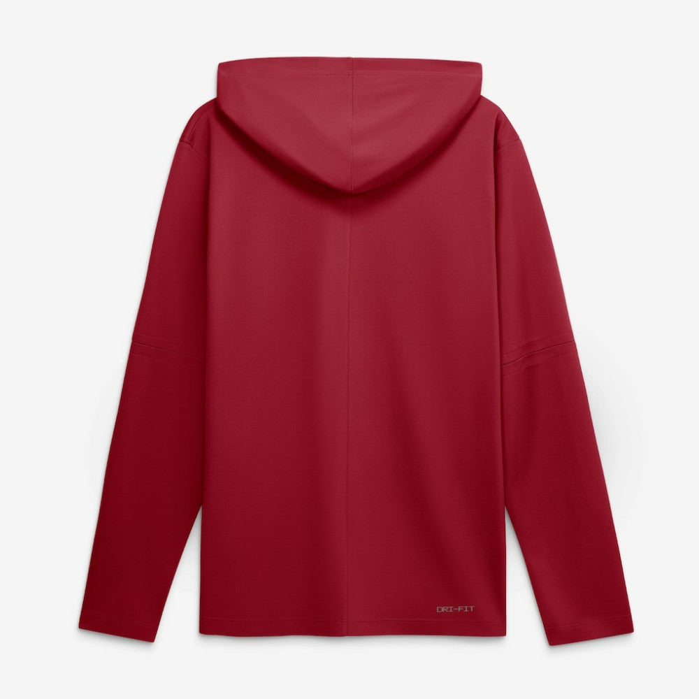 Cleveland Guardians City Connect Dri-FIT Long Sleeve Hooded T-Shirt Red