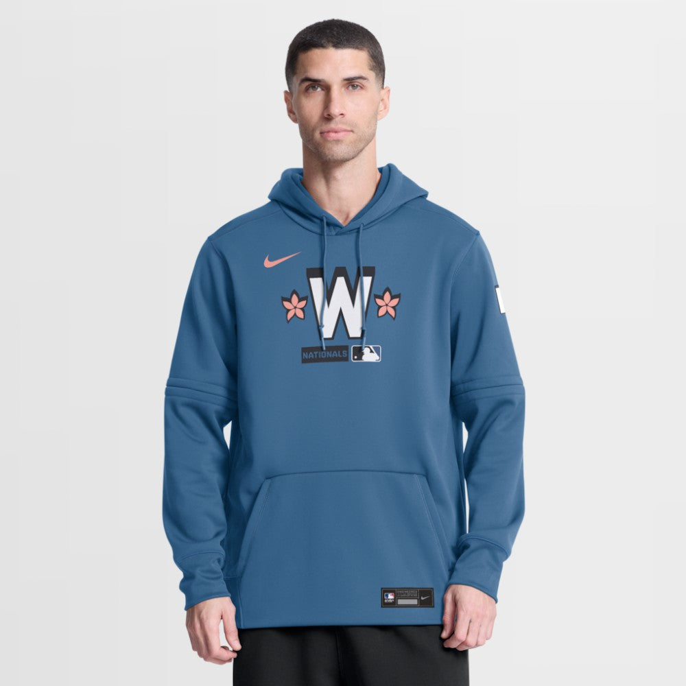 Washington Nationals Authentic Collection City Connect Therma-FIT Hoodie Blue