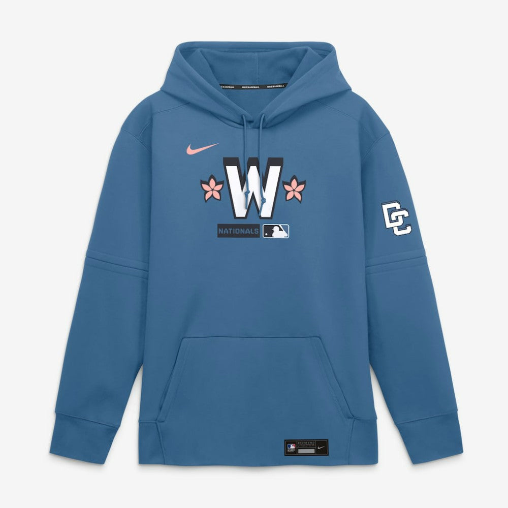 Washington Nationals Authentic Collection City Connect Therma-FIT Hoodie Blue