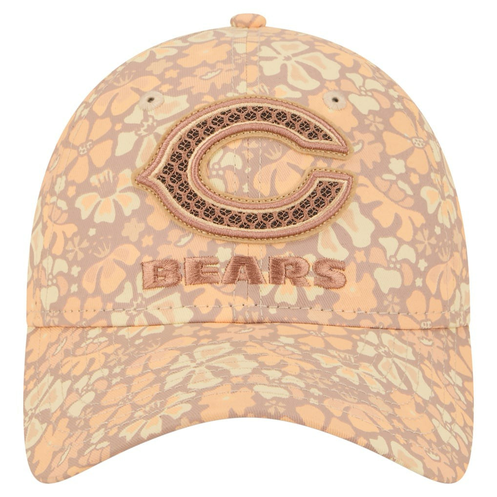 Chicago Bears New Era Women's Floral 9TWENTY Adjustable Hat - Tan sale