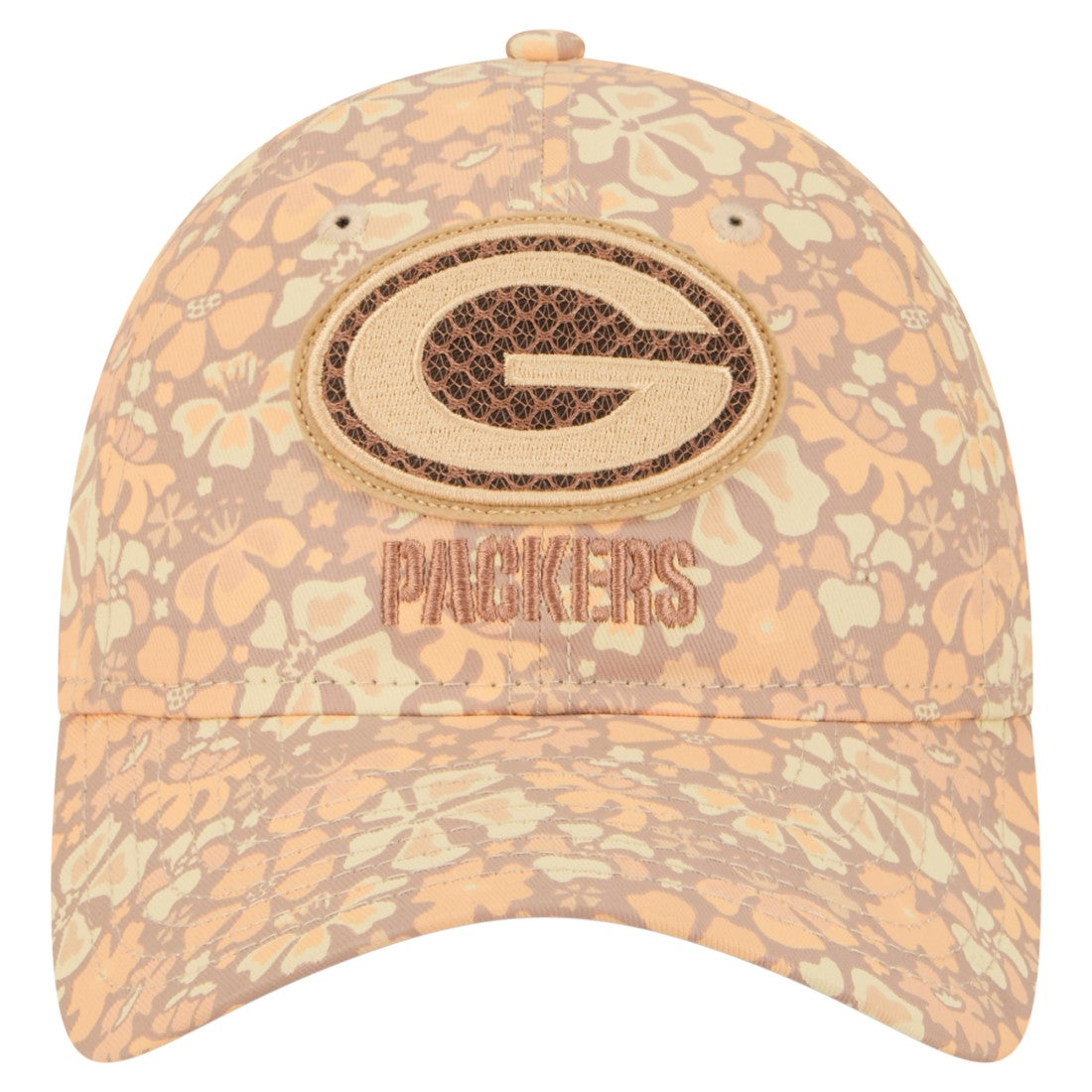 Green Bay Packers New Era Women's Floral 9TWENTY Adjustable Hat - Tan online