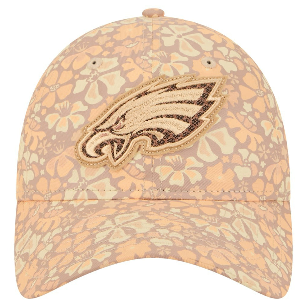 Philadelphia Eagles New Era Women's Floral 9TWENTY Adjustable Hat - Tan cheap