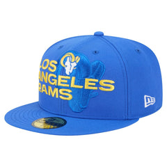 Los Angeles Rams New Era Overlap Wordmark 59FIFTY Fitted Hat - Royal cheap