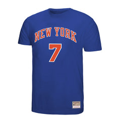 Carmelo Anthony New York Knicks Hardwood Classics Retro Name & Number T-Shirt - Royal cheap