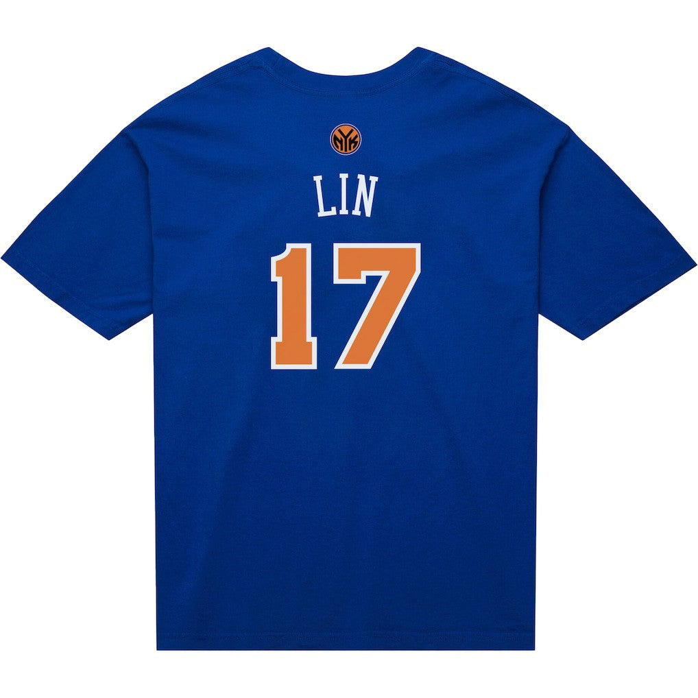 Jeremy Lin New York Knicks Name & Number T-Shirt - Blue sale