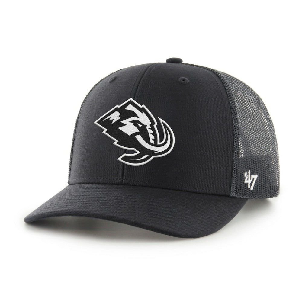Utah Mammoth '47 Logo Trucker Adjustable Hat - Black/ Hats