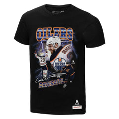 Leon Draisaitl Edmonton Oilers Mitchell & Ness 2.0 Player Graphic T-Shirt - Black T-shirts