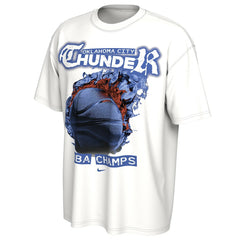 Oklahoma City Thunder Unisex 2025 NBA Finals Champions Celebration Parade Roster T-Shirt - White outlet