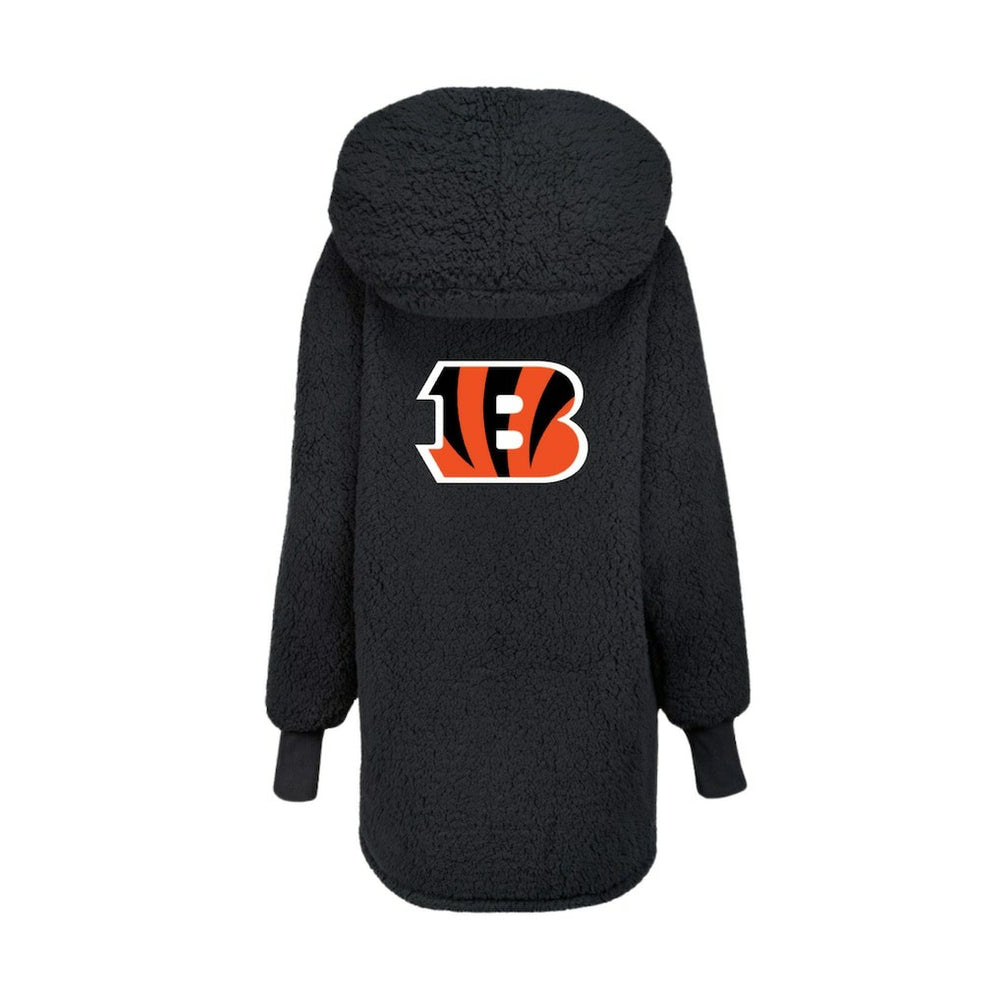Cincinnati Bengals Jill Martin Women's Oversized Hooded Lounger - Black online
