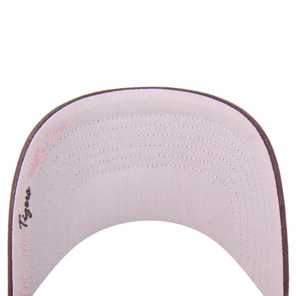 Detroit Tigers Unisex Love Letter Clean Up Adjustable Hat Stone/Burgundy