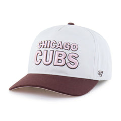 Chicago Cubs Unisex Love Letter Adjustable Hitch Hat Stone/Burgundy