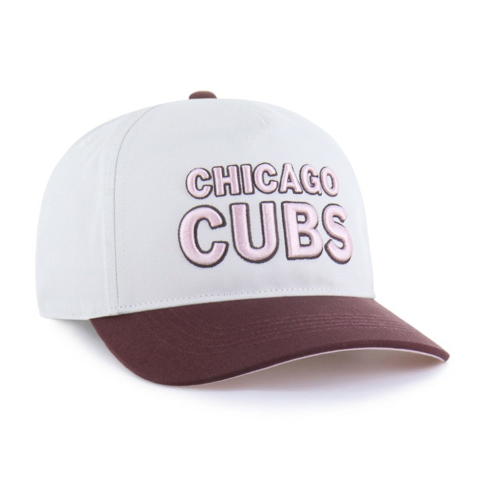 Chicago Cubs Unisex Love Letter Adjustable Hitch Hat Stone/Burgundy