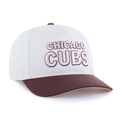 Chicago Cubs Unisex Love Letter Adjustable Hitch Hat Stone/Burgundy