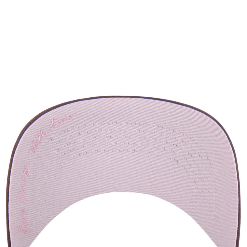 Chicago Cubs Unisex Love Letter Adjustable Hitch Hat Stone/Burgundy