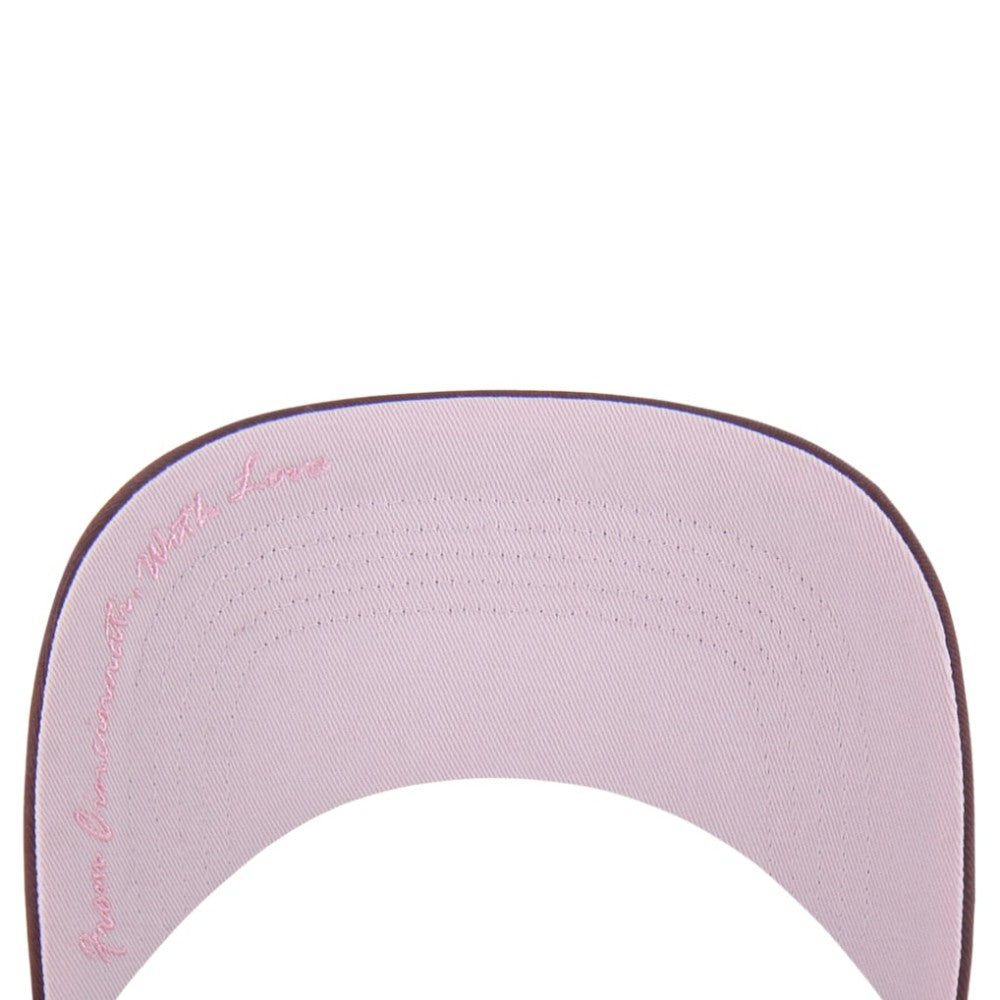 Cincinnati Reds Unisex Love Letter Adjustable Hitch Hat Stone/Burgundy