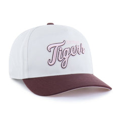 Detroit Tigers Unisex Love Letter Adjustable Hitch Hat Stone/Burgundy