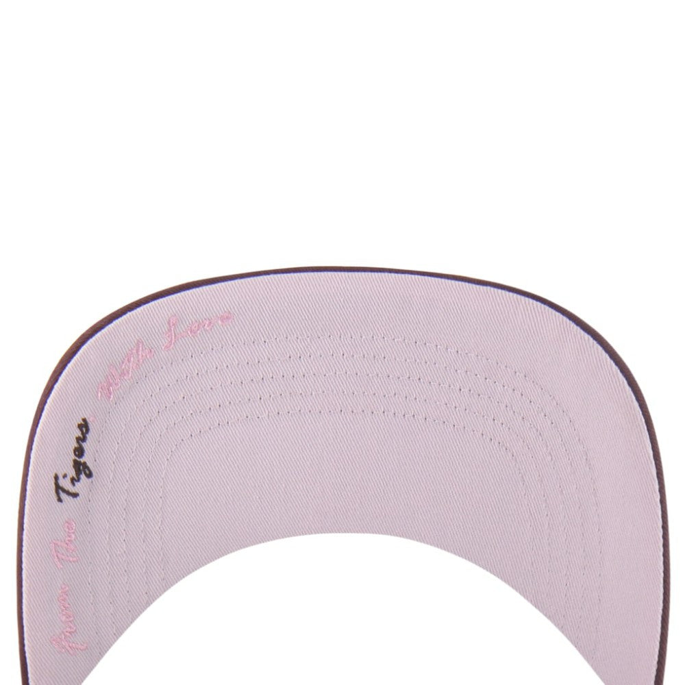 Detroit Tigers Unisex Love Letter Adjustable Hitch Hat Stone/Burgundy