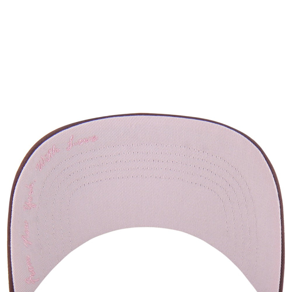 New York Mets Unisex Love Letter Adjustable Hitch Hat Stone/Burgundy