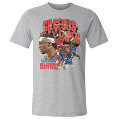 Shai Gilgeous-Alexander Oklahoma City Thunder 500 Level Collage T-Shirt - Heather Gray on sale