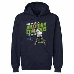 Anthony Edwards Minnesota Timberwolves 500 Level Slant Pullover Hoodie - Navy on sale