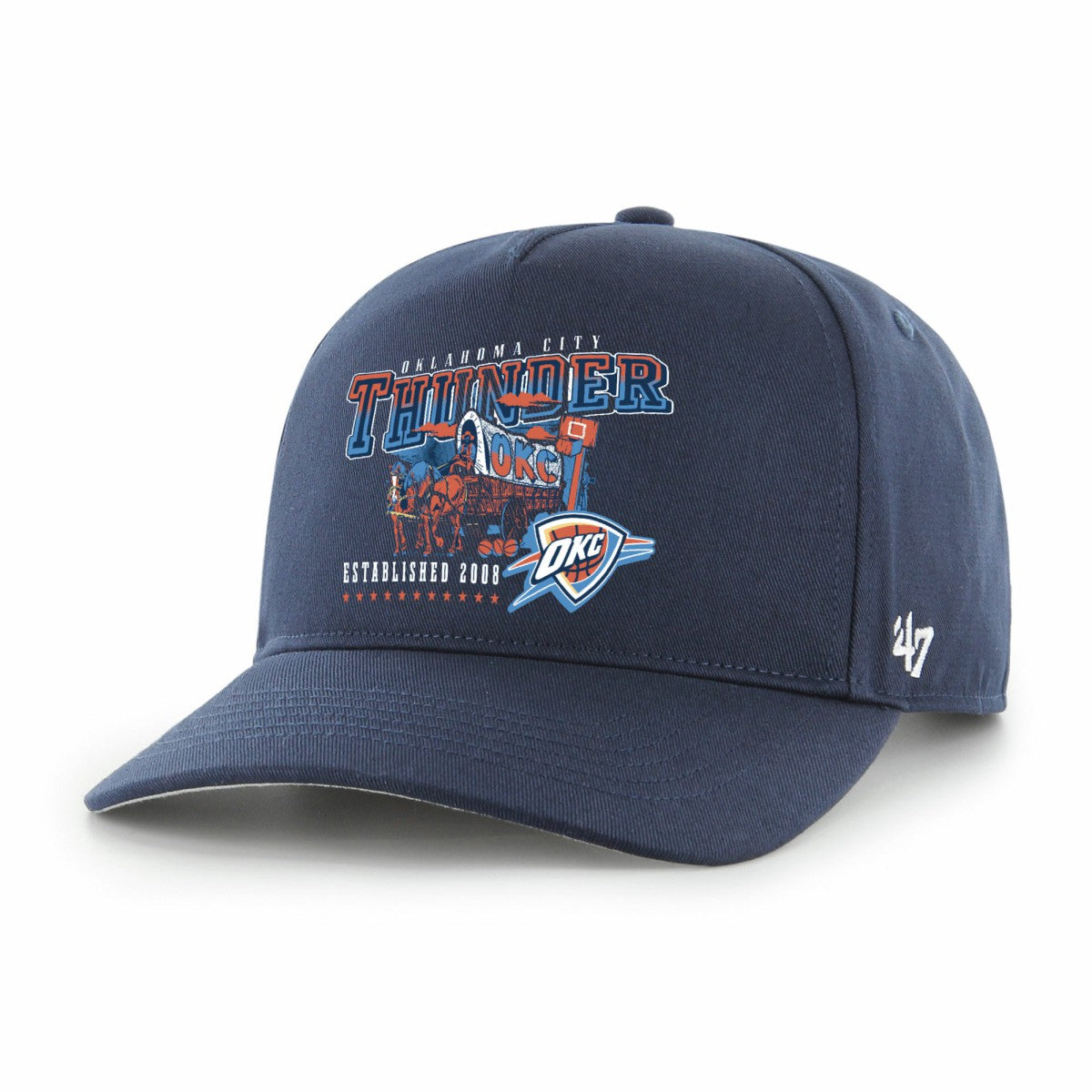 Oklahoma City Thunder '47 Solid Hitch Adjustable Hat - Navy for sale