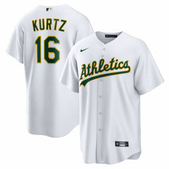 Nick Kurtz Athletics Home Replica Player Jersey White