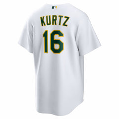 Nick Kurtz Athletics Home Replica Player Jersey White