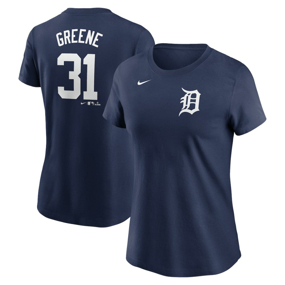 Riley Greene Detroit Tigers Women's Cooperstown Collection Fuse Name & Number T-Shirt Navy