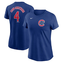 Pete Crow-Armstrong Chicago Cubs Women's Cooperstown Collection Fuse Name & Number T-Shirt Royal
