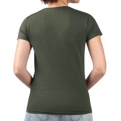 Green Bay Packers G-III 4Her by Carl Banks Women's Super-Slim Fit Lightweight Pinstripe Circle V-Neck T-Shirt - Green sale
