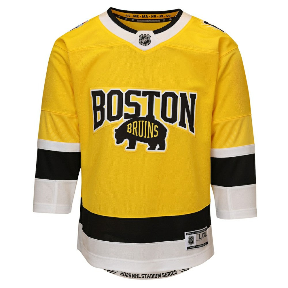 Boston Bruins Outerstuff Youth 2026 Stadium Series Premier Jersey - Gold Jerseys
